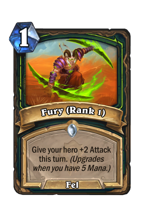 Fury (Rank 1) Hearthstone kártya