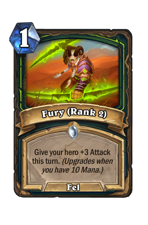 Fury (Rank 2) Hearthstone kártya