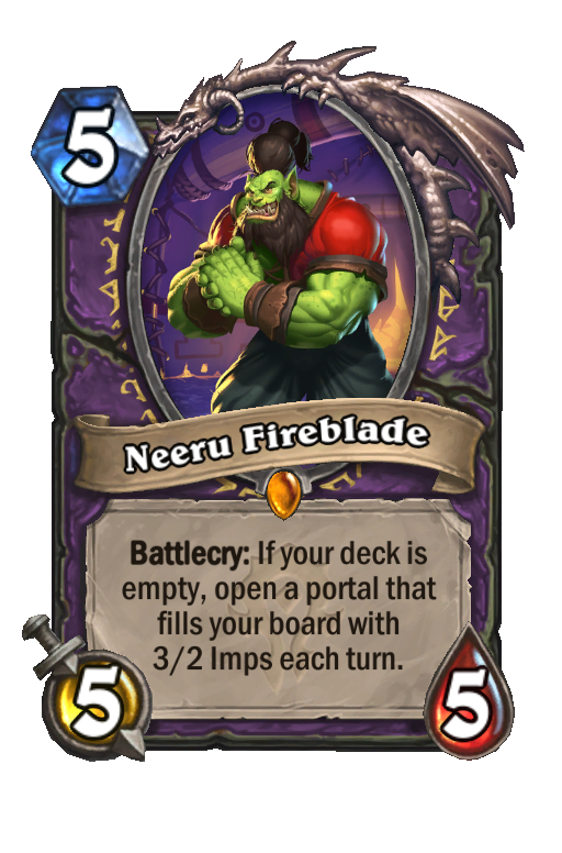 Neeru Fireblade Hearthstone kártya