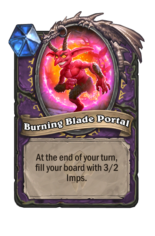 Burning Blade Portal Hearthstone kártya