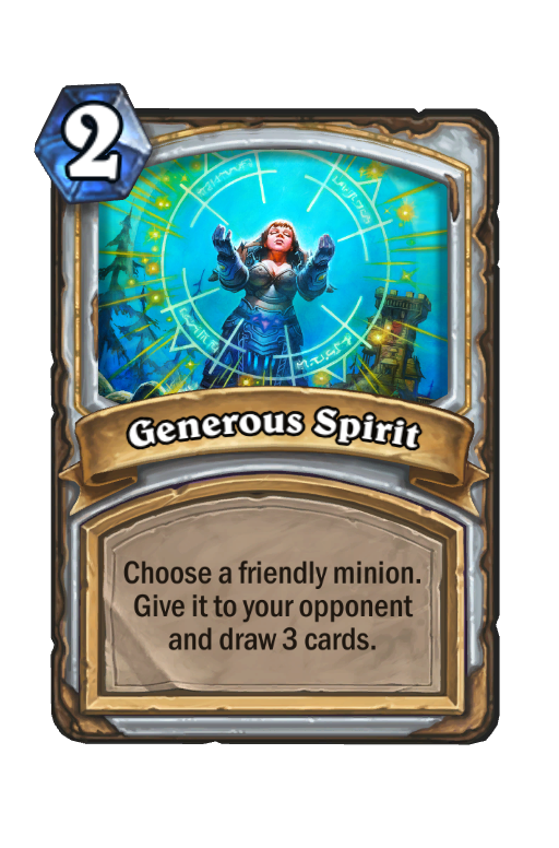 Generous Spirit Hearthstone kártya