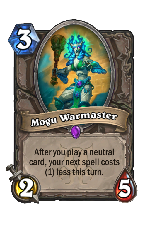 Mogu Warmaster Hearthstone kártya