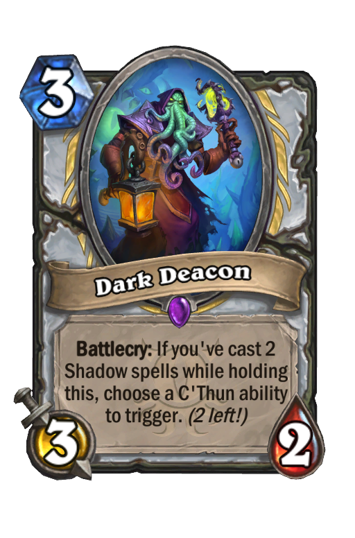 Dark Deacon Hearthstone kártya