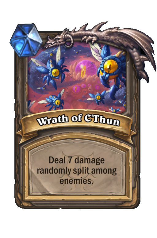 Wrath of C'Thun Hearthstone kártya