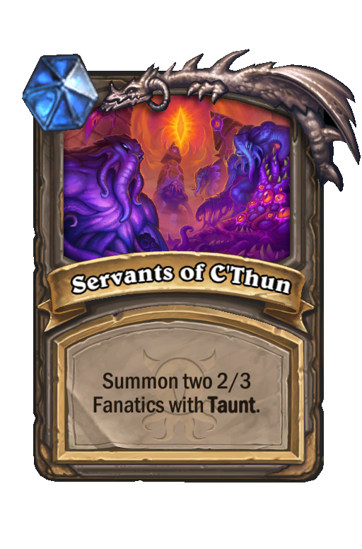 Servants of C'Thun Hearthstone kártya