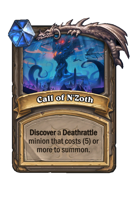 Call of N'Zoth Hearthstone kártya