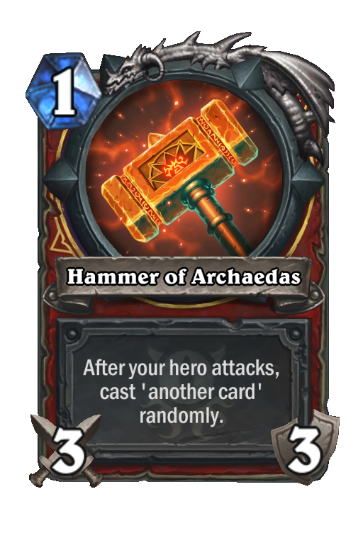 Hammer of Archaedas Hearthstone kártya