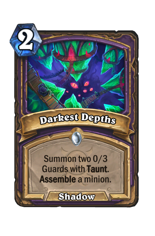 Darkest Depths Hearthstone kártya