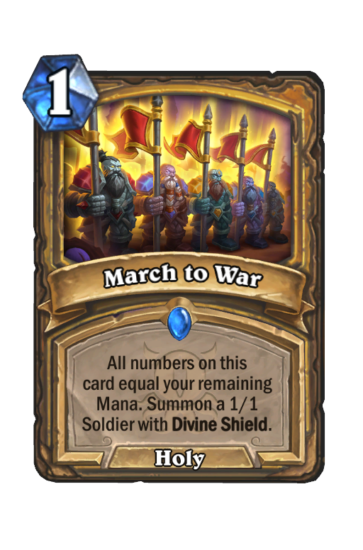 March to War Hearthstone kártya