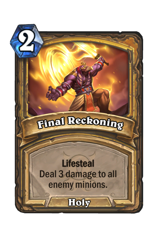 Final Reckoning Hearthstone kártya