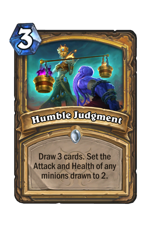 Humble Judgment Hearthstone kártya