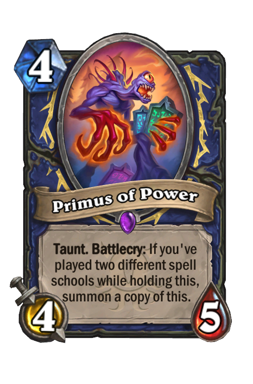 Primus of Power Hearthstone kártya