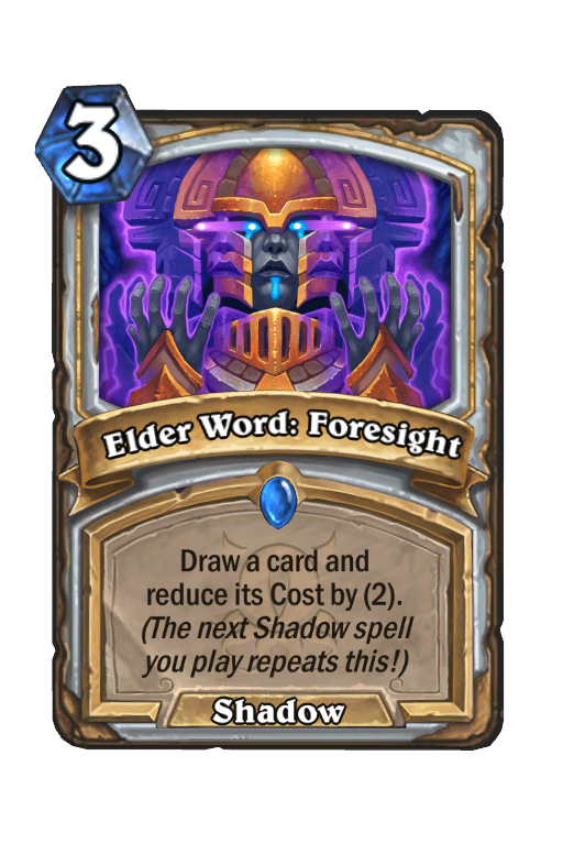 Elder Word: Foresight Hearthstone kártya