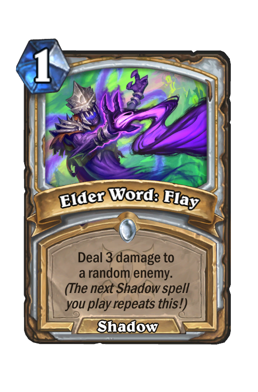 Elder Word: Flay Hearthstone kártya