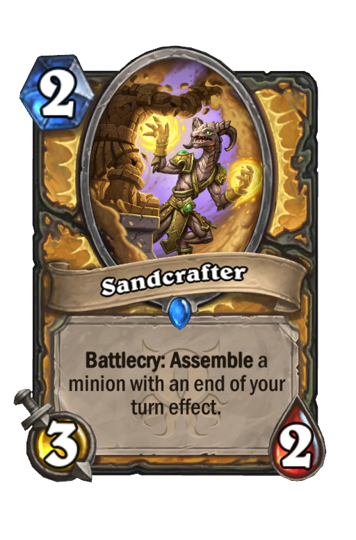 Sandcrafter Hearthstone kártya