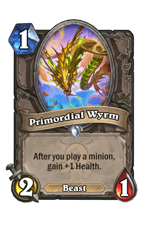 Primordial Wyrm Hearthstone kártya