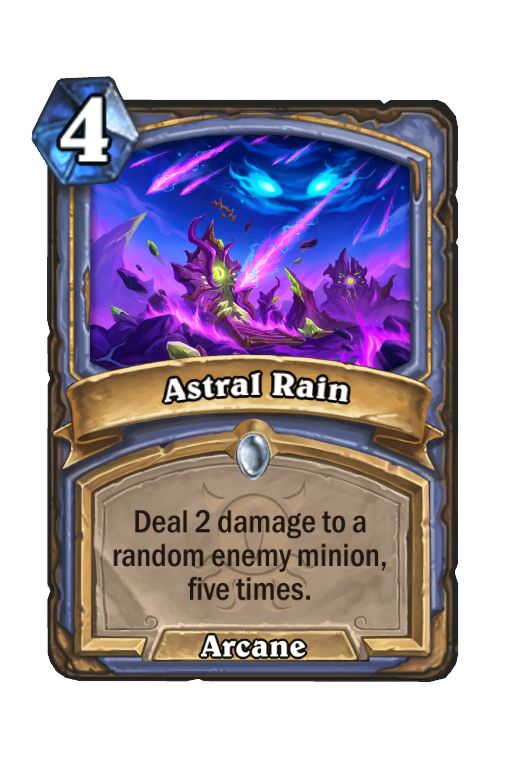 Astral Rain Hearthstone kártya
