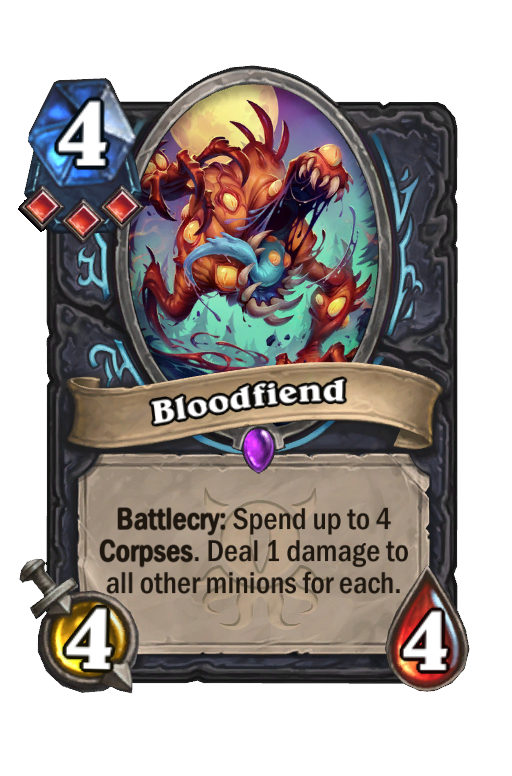Bloodfiend Hearthstone kártya