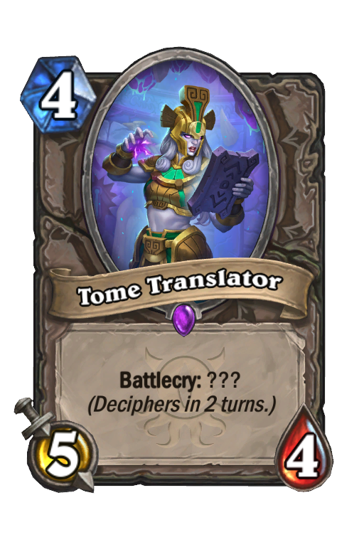 Tome Translator Hearthstone kártya