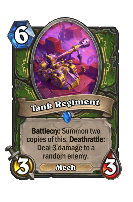 Tank Regiment Hearthstone kártya