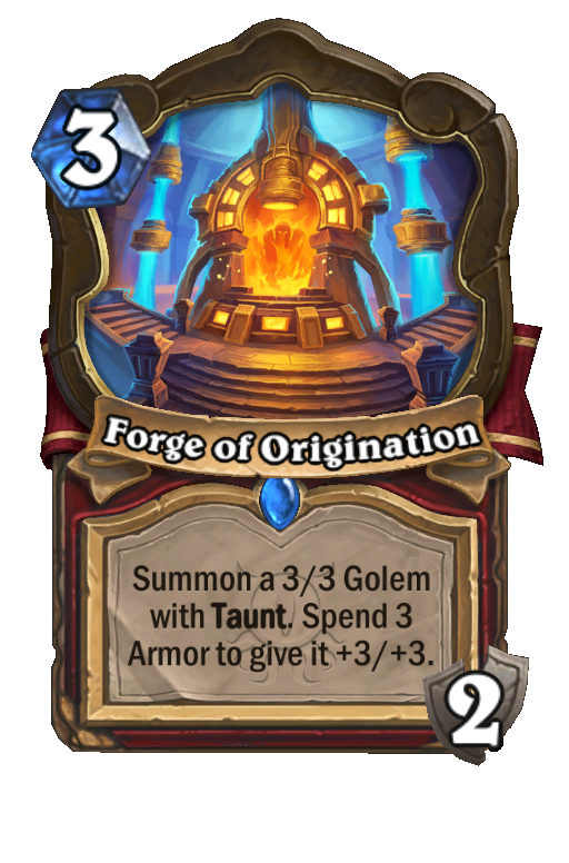 Forge of Origination Hearthstone kártya