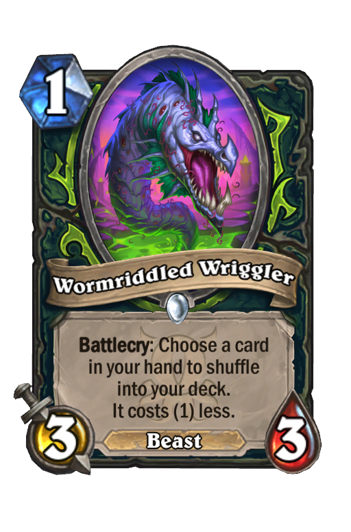 Wormriddled Wriggler Hearthstone kártya