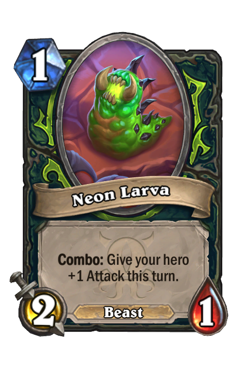 Neon Larva Hearthstone kártya