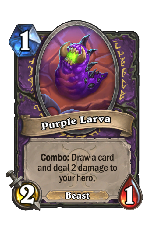 Purple Larva Hearthstone kártya