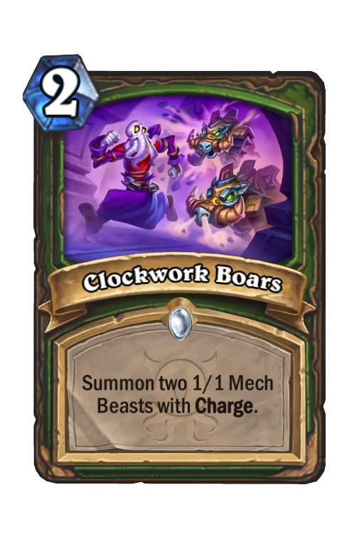 Clockwork Boars Hearthstone kártya