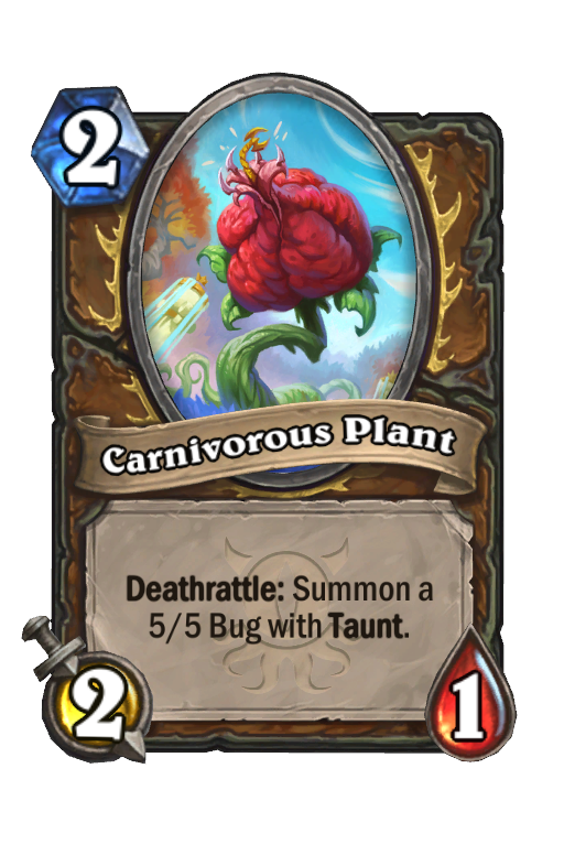 Carnivorous Plant Hearthstone kártya