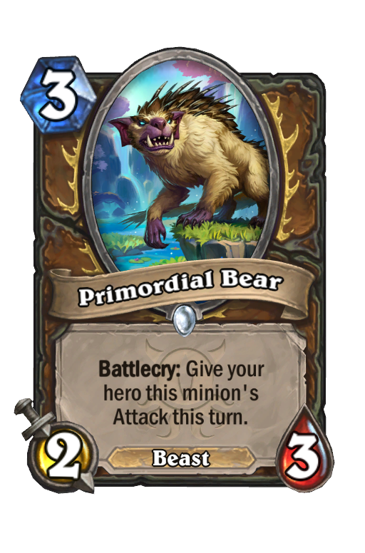 Primordial Bear Hearthstone kártya