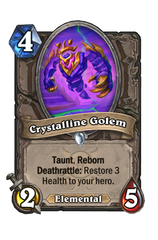 Crystalline Golem Hearthstone kártya