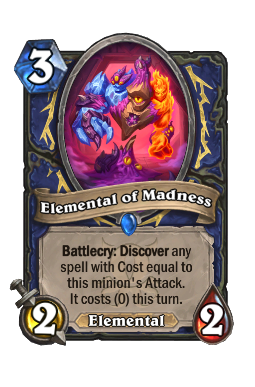 Elemental of Madness Hearthstone kártya