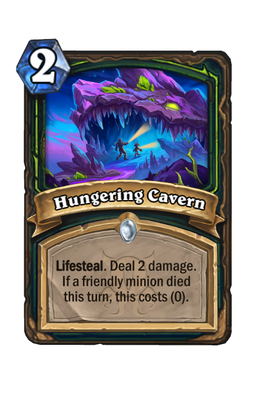 Hungering Cavern Hearthstone kártya