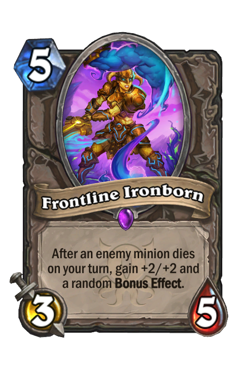 Frontline Ironborn Hearthstone kártya