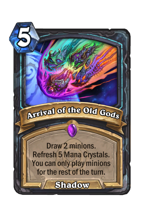 Arrival of the Old Gods Hearthstone kártya