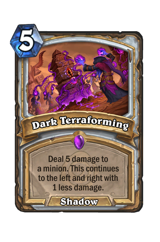Dark Terraforming Hearthstone kártya