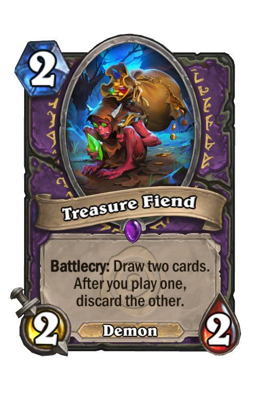 Treasure Fiend Hearthstone kártya