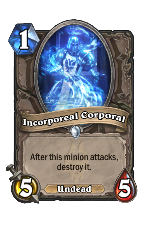 Incorporeal Corporal Hearthstone kártya