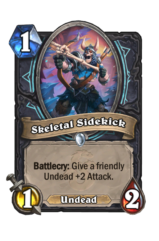 Skeletal Sidekick Hearthstone kártya
