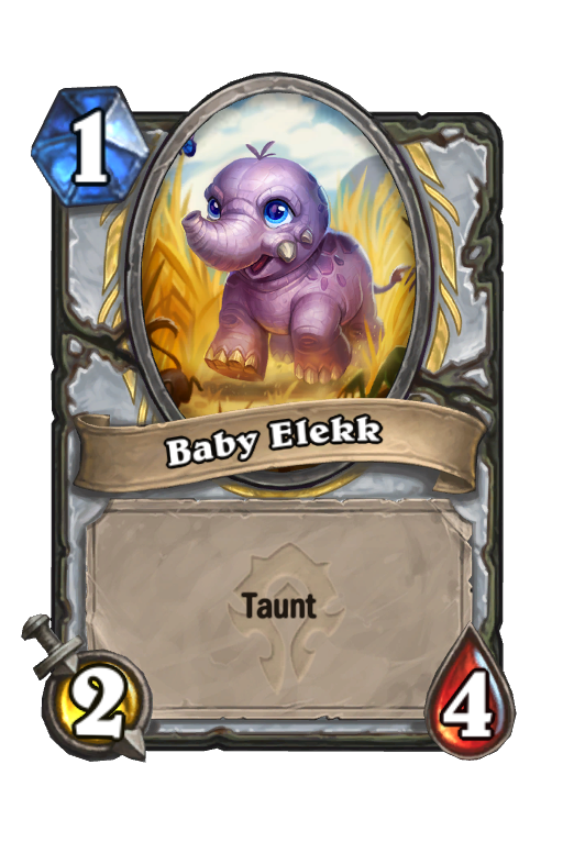 Baby Elekk Hearthstone kártya