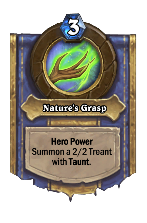 Nature's Grasp Hearthstone kártya