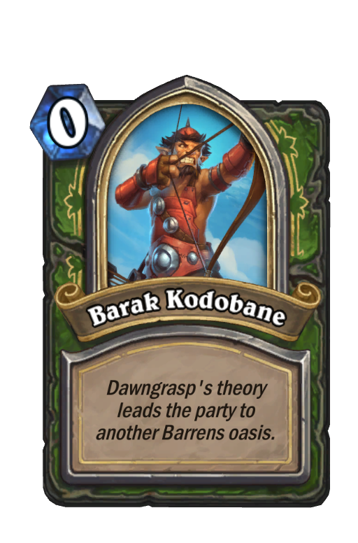 Barak Kodobane Hearthstone kártya