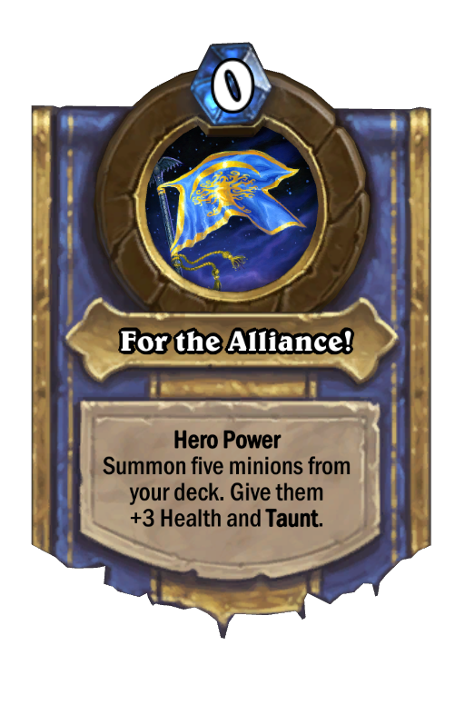 For the Alliance! Hearthstone kártya