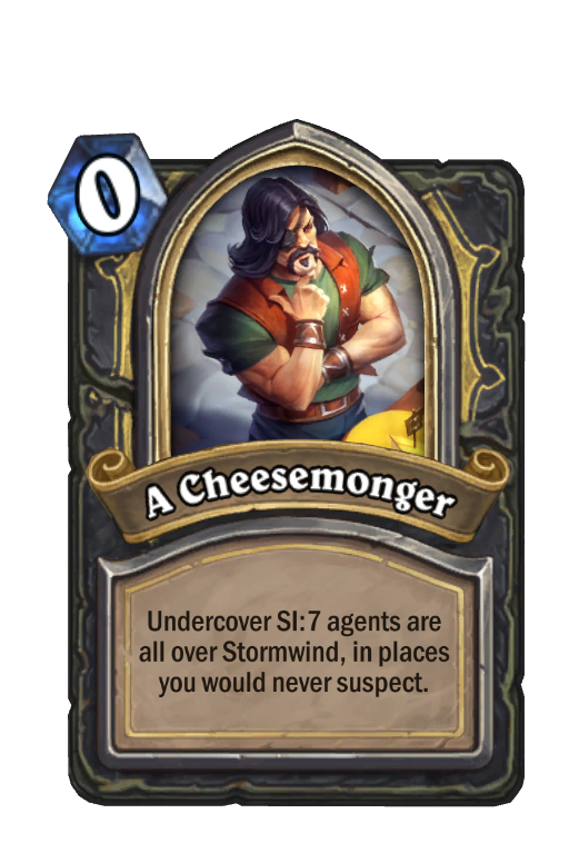 A Cheesemonger Hearthstone kártya