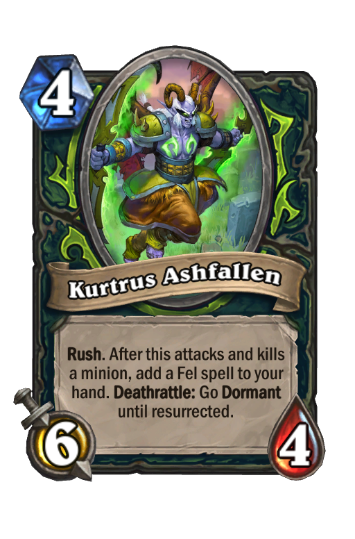 Kurtrus Ashfallen Hearthstone kártya