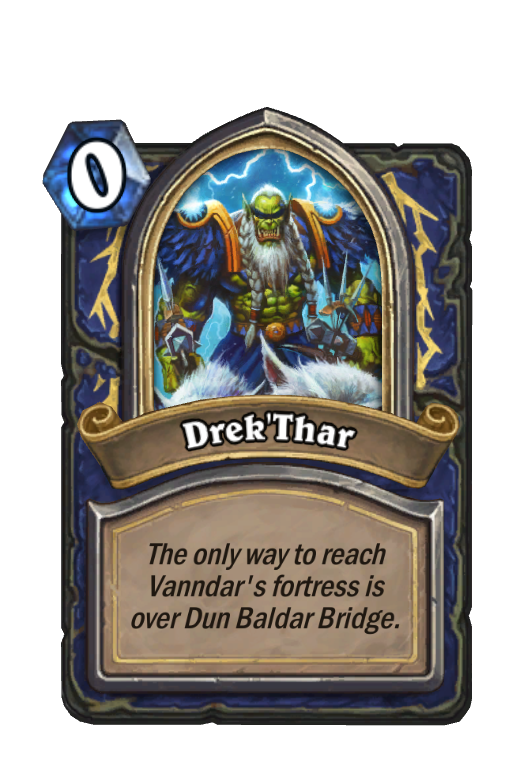 Drek'Thar Hearthstone kártya
