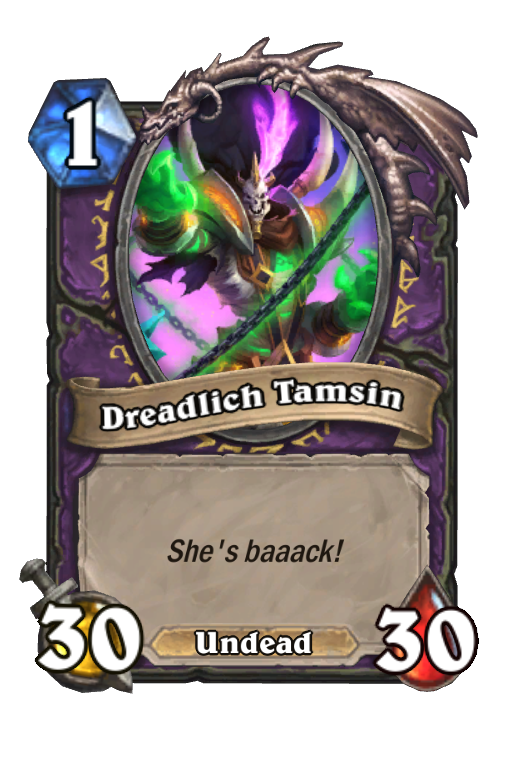 Dreadlich Tamsin Hearthstone kártya