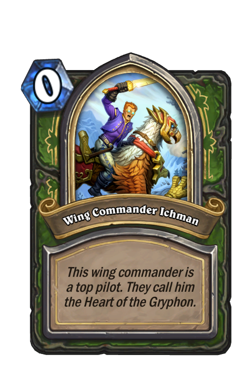 Wing Commander Ichman Hearthstone kártya