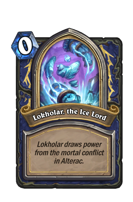 Lokholar, the Ice Lord Hearthstone kártya